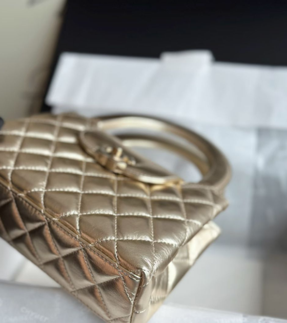Ch**el 23K Kelly Handle Bag AS4416 Size 13-19-7cm Master Quality