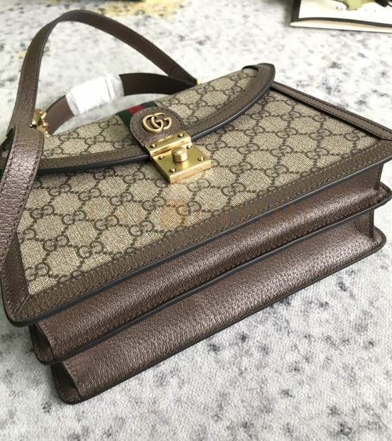 Gvc*1 Shoulder Bag Leather Coffee Brown Size 25×17.5×7cm