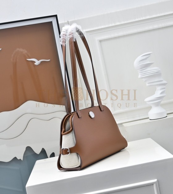 H**me5 Bag Sellier Tablet Case Hand-Waxed Stitch Full Steel Hardware Hunter/Swift Calfskin & Canvas Master Quality