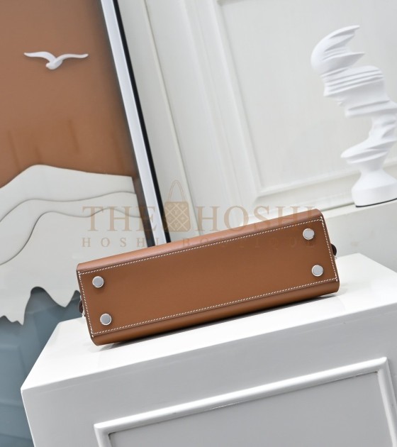 H**me5 Bag Sellier Tablet Case Hand-Waxed Stitch Full Steel Hardware Hunter/Swift Calfskin & Canvas Master Quality