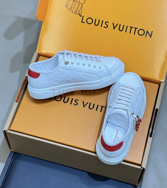L0vis Vvtt0n LV Lagoon Low-Top Sneakers White Leather Master Quality