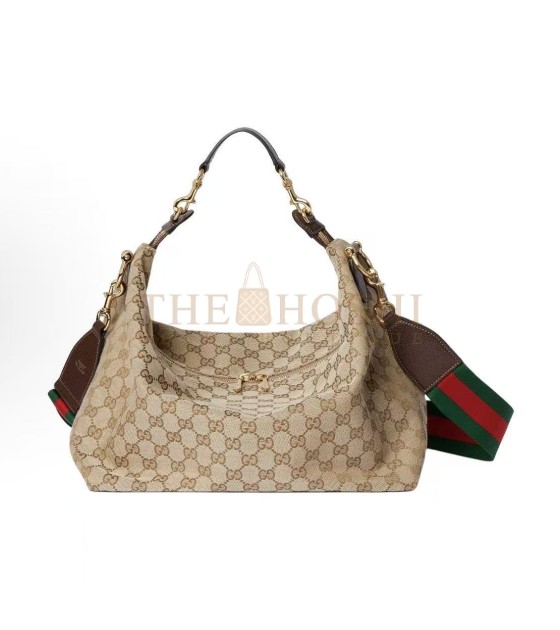 Gvc*1 Brera Medium Shoulder Bag Canvas Brown Leather Master Quality