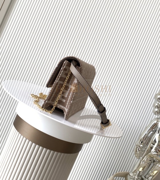 F**di Baguette Bag FF Jacquard Fabric 21cm