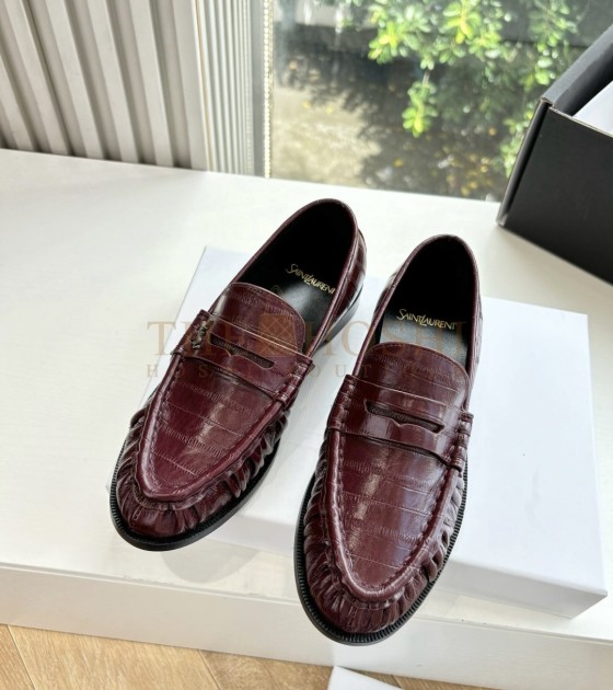 Sa1nt Lau*nt Y51 Logo Le Loafers Red  Master Quality