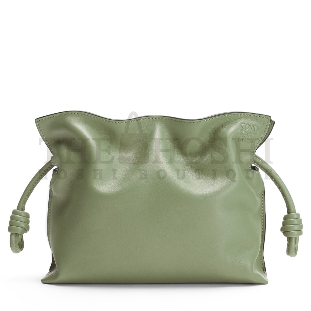 L0ew* Mini Flamenco Clutch Bag In Rosemary Calfskin Master Quality