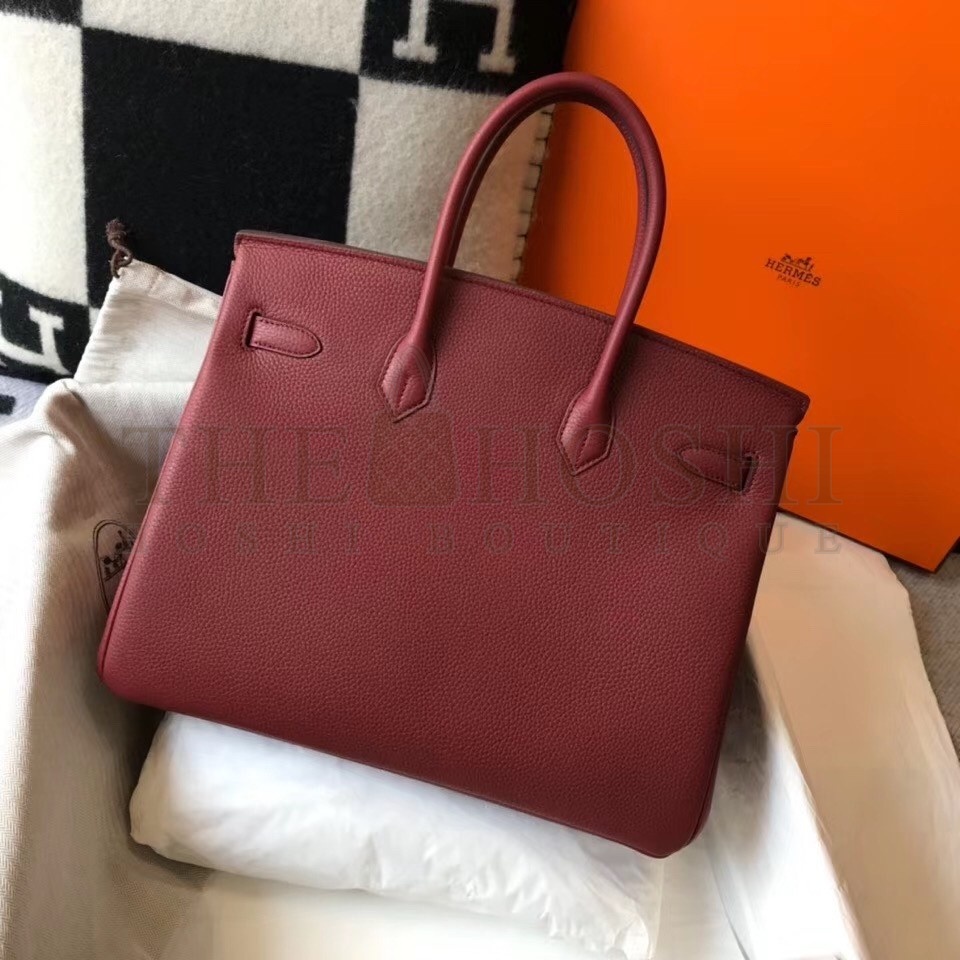 H**me5 Bordeaux Clemence Birkin 35cm Bag Master Quality