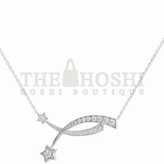 Ch**el Women CC Etoile Filante Necklace 18K White Silver D1am0nds Master Quality