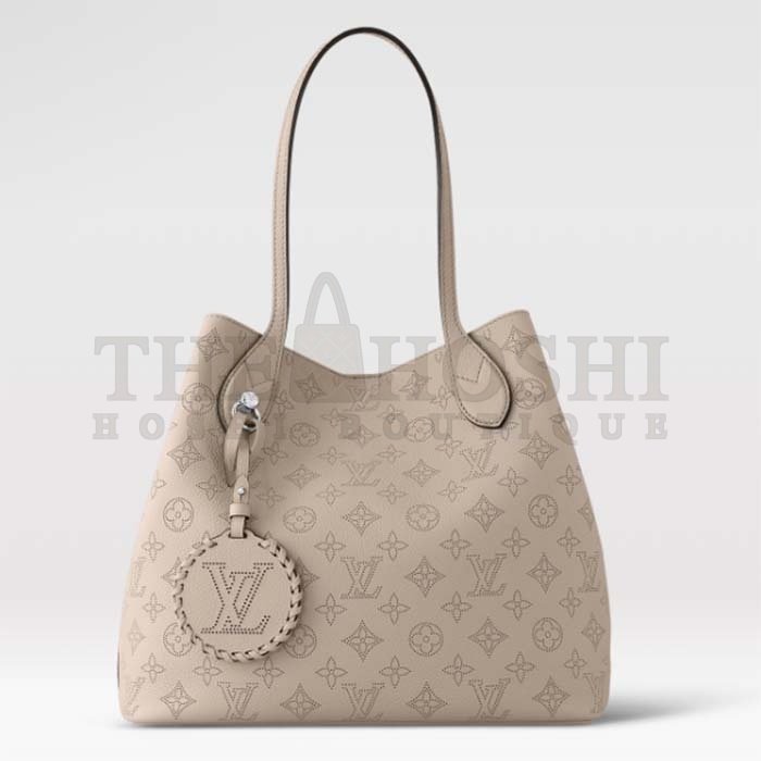 L0vis Vvtt0n LV Women Blossom MM Tote Bag Beige Mahina Perforated Calfskin Leather Master Quality
