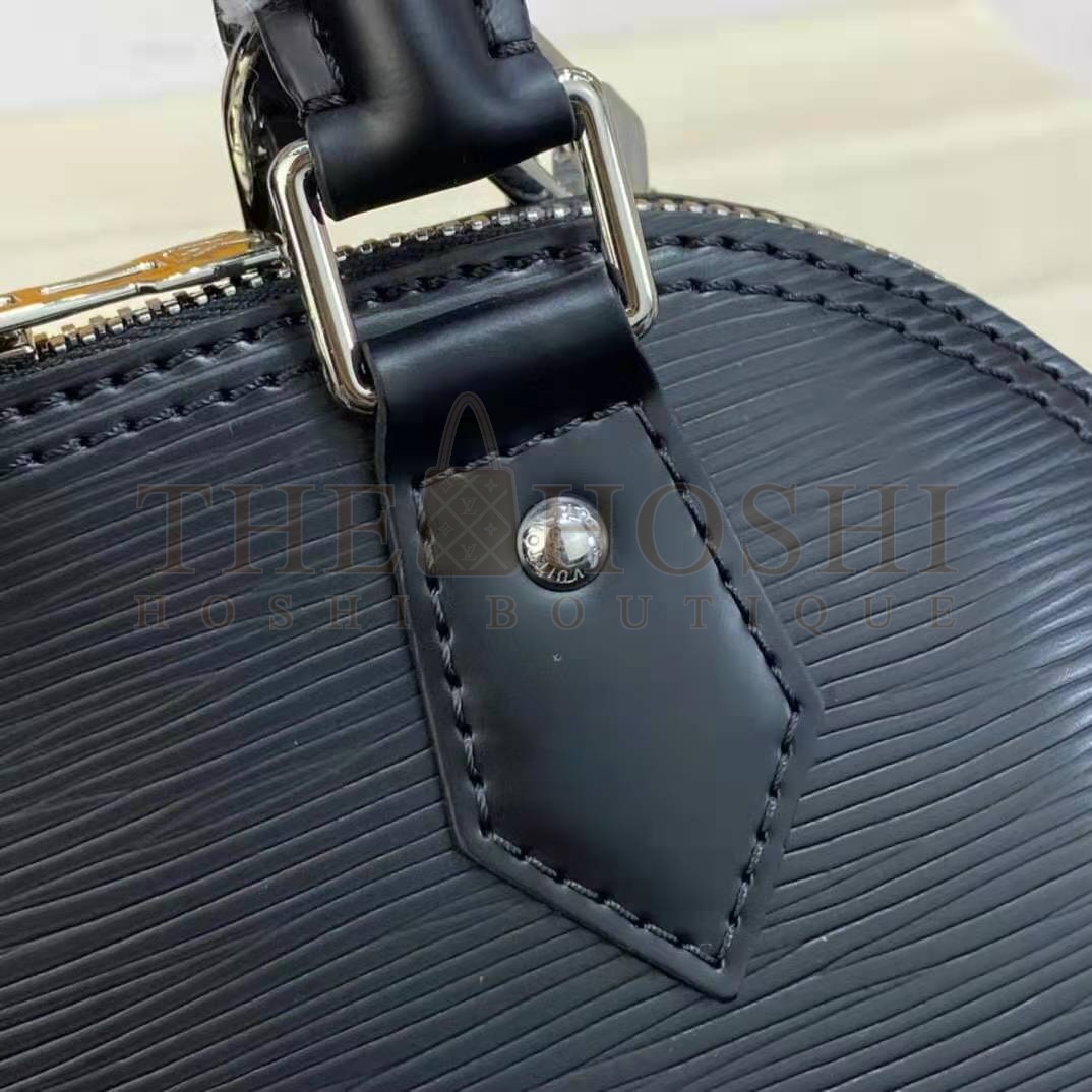L0vis Vvtt0n LV Women Alma BB Handbag Black Epi Grained Cowhide Leather Master Quality