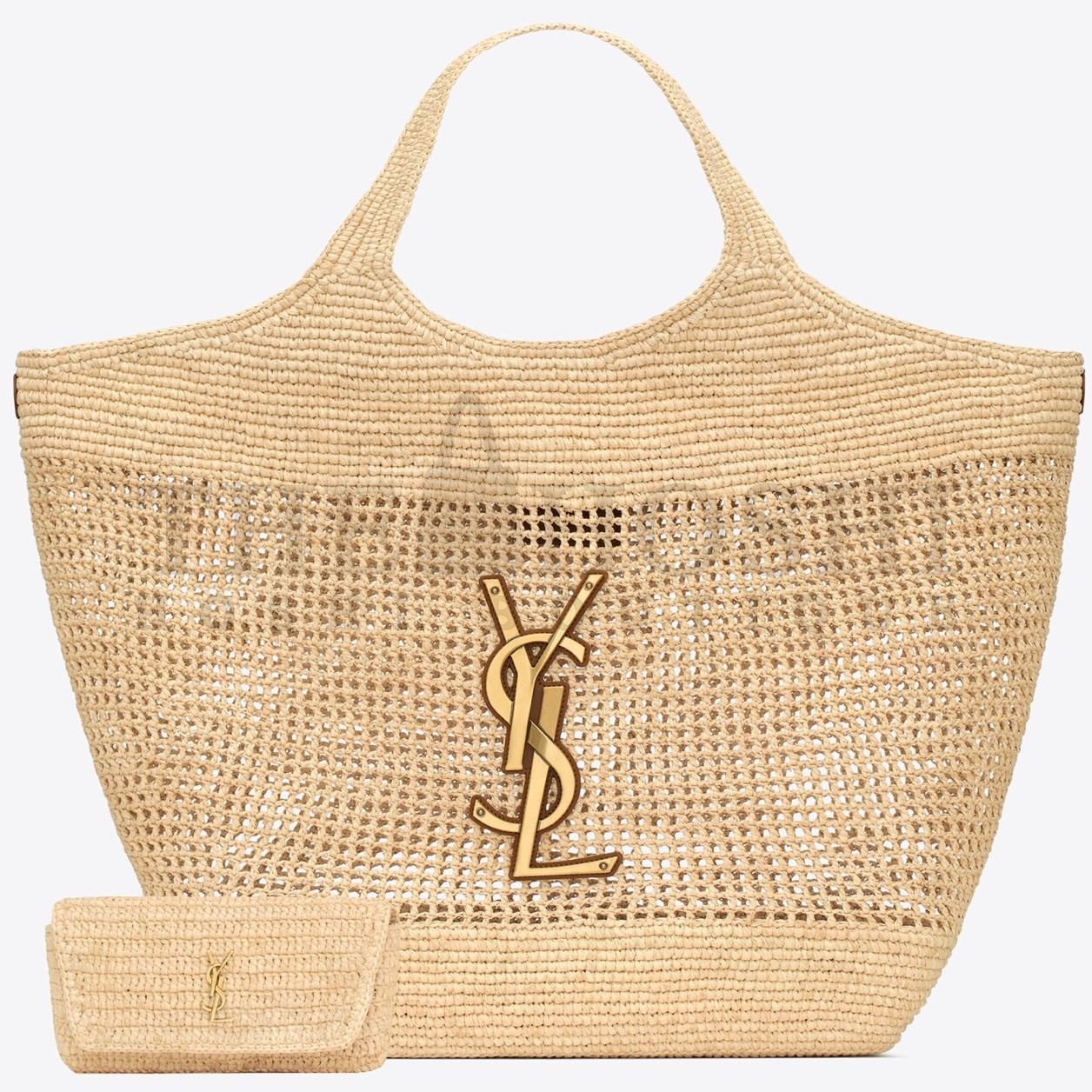 Sa1nt Lau*nt Icare Maxi Shopping Bag in Naturel Raffia Master Quality