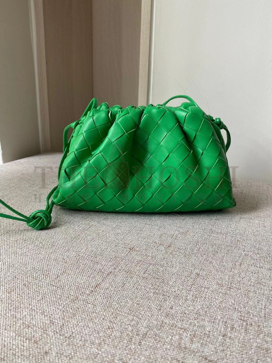 B0tt*ga Ven*ta Mini Pouch In Green Intrecciato Lambskin Master Quality