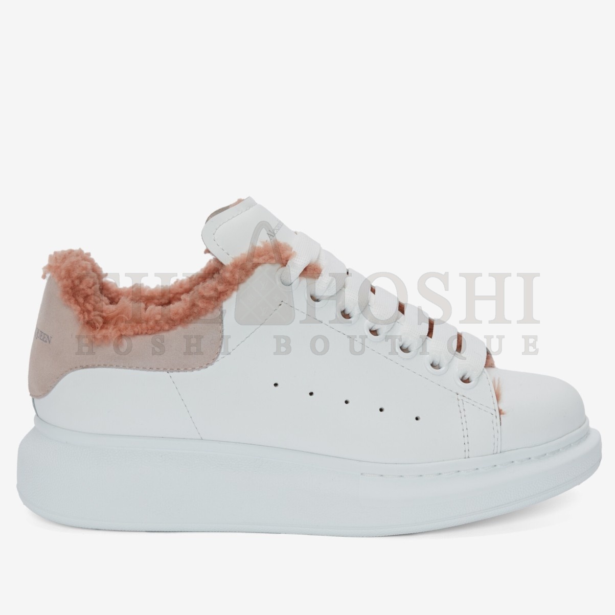 A1exa*der Mcqv*en Women's Oversized Sneakers With Pink Shearling Master Quality