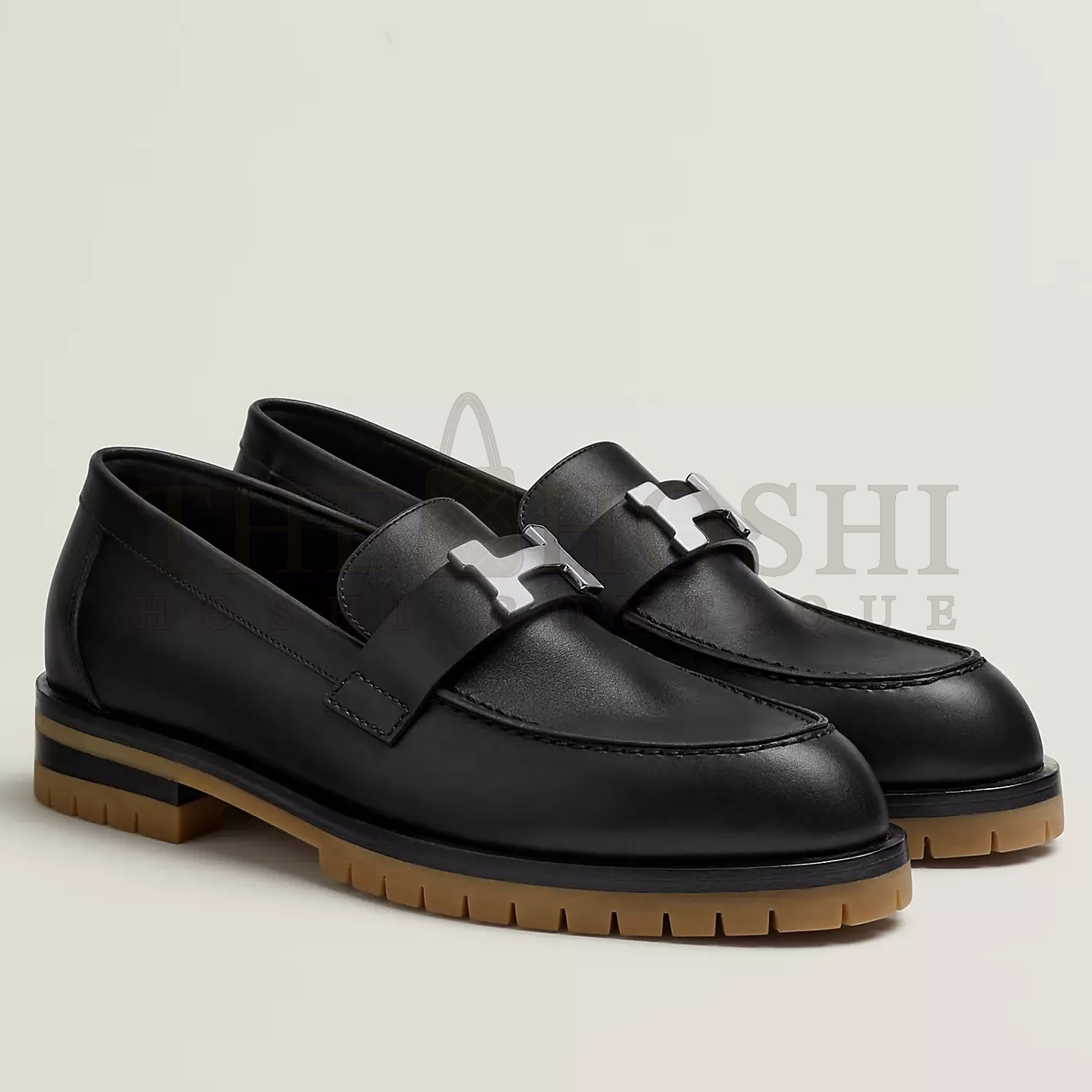 H**me5 Women's Faubourg Loafers in Black Leather Master Quality