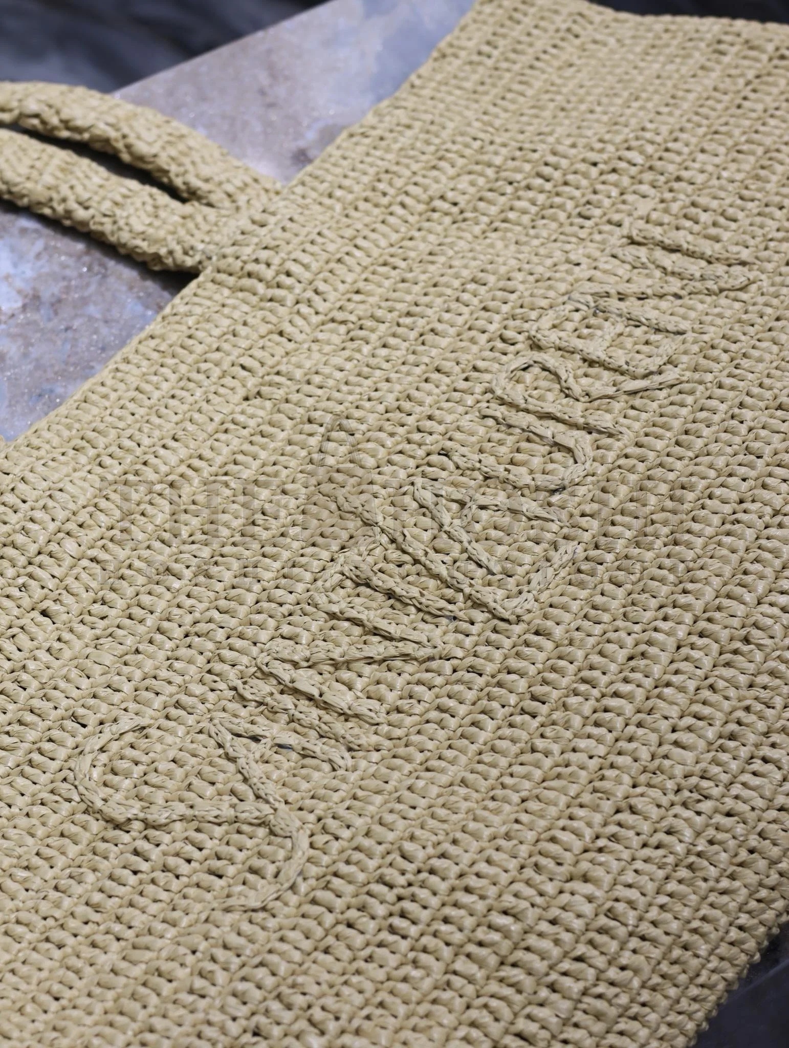 Sa1nt Lau*nt Oversized Tote Bag in Naturel Raffia Master Quality