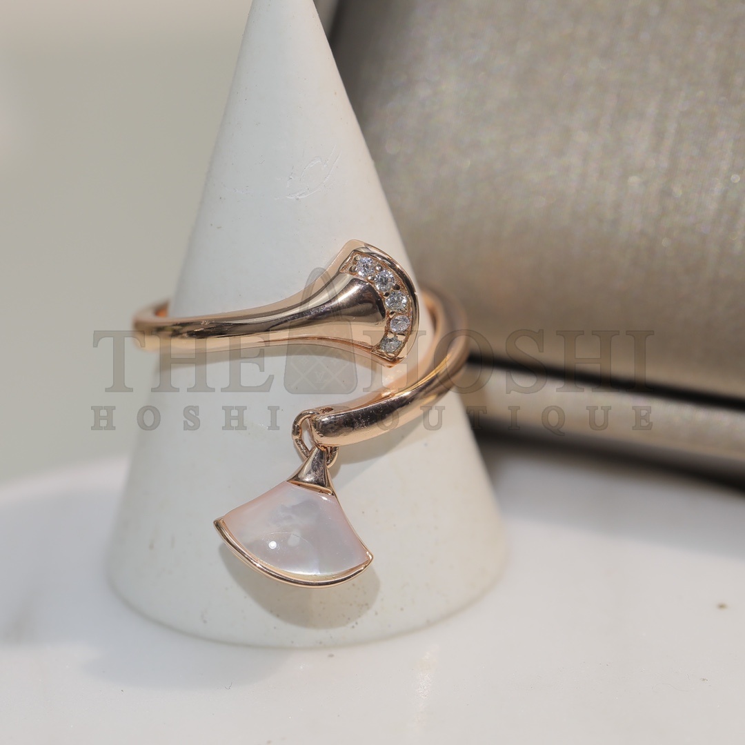 Bv1g*ai DIVAS’DREAM RING, White Mother-of-Pearl Master Quality