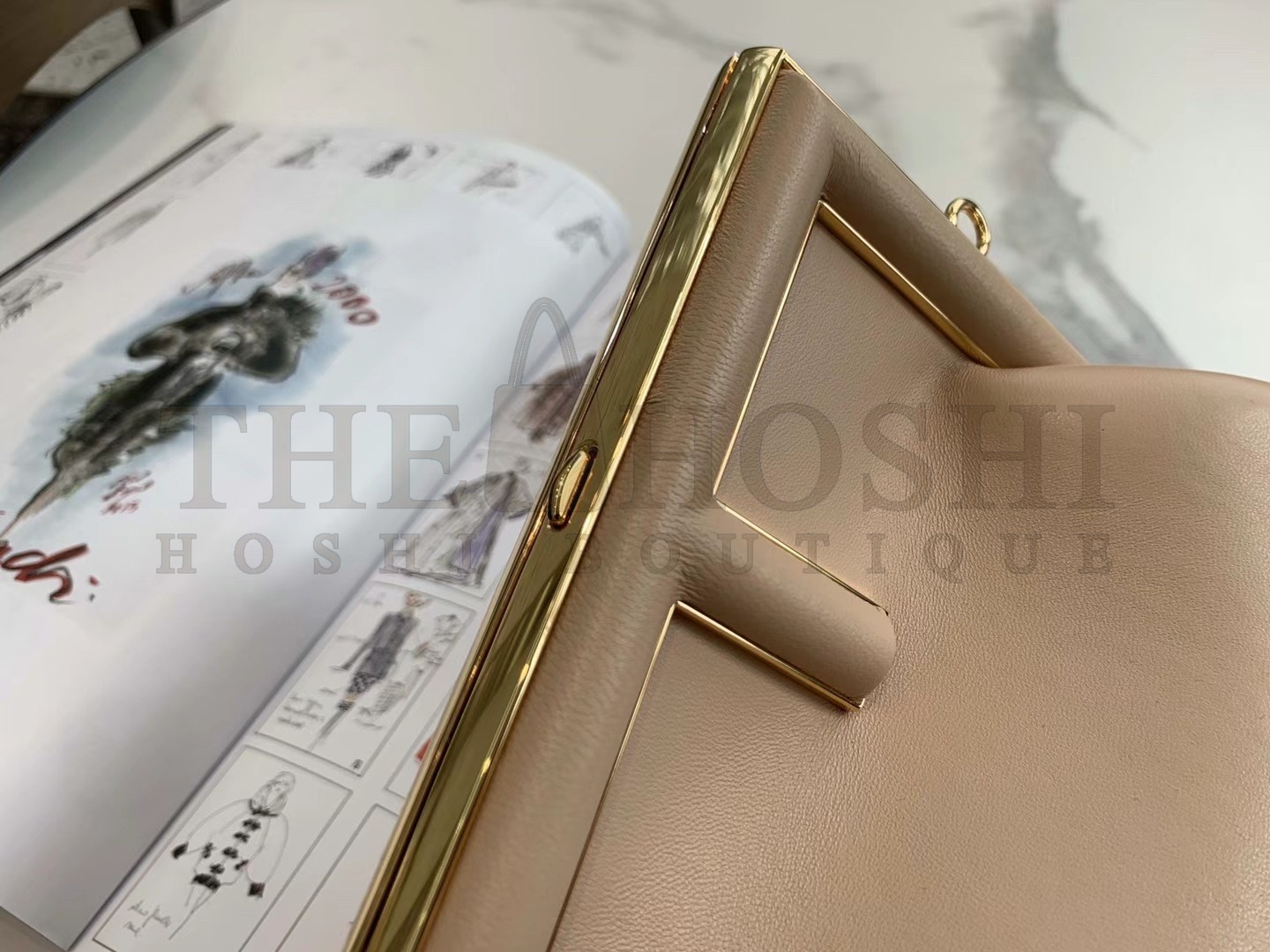 F**di First Small Bag In Beige Nappa Leather Master Quality