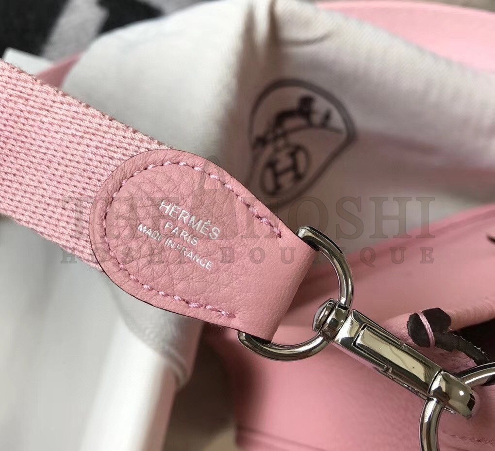 H**me5 Evelyne III TPM Bag In Pink Clemence Leather Master Quality