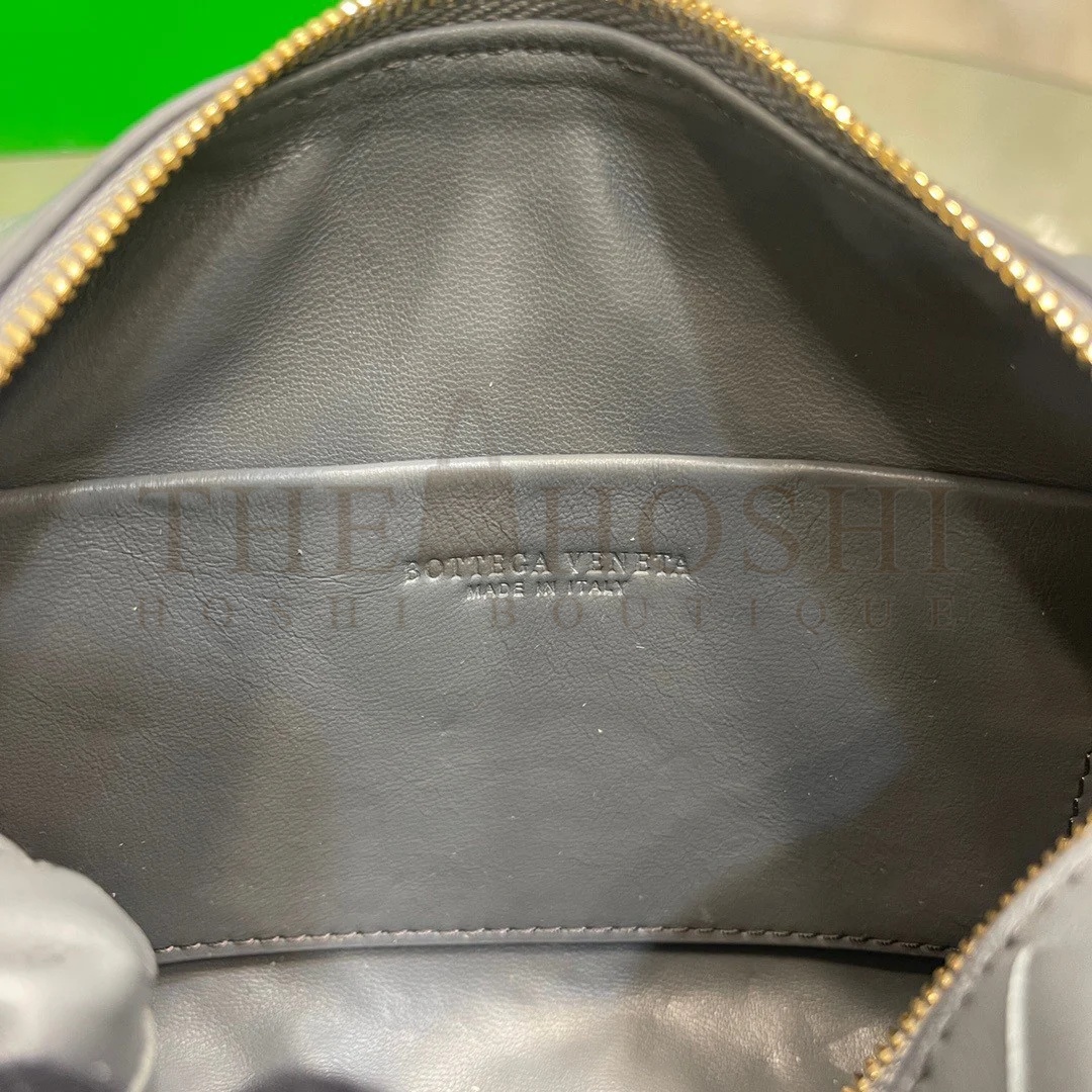 B0tt*ga Ven*ta Loop Mini Bag In Grey Intrecciato Lambskin Master Quality