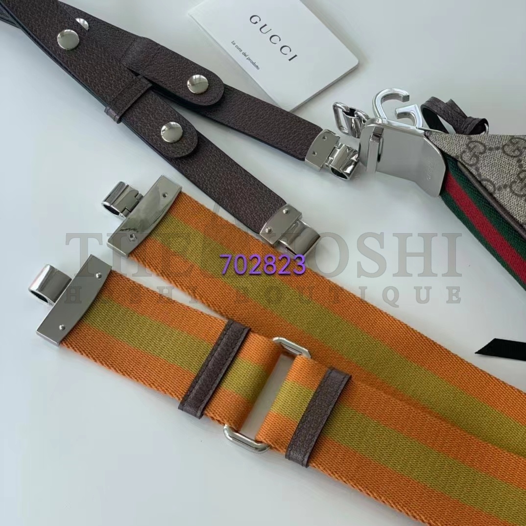 Gvc*1 Women Attache Small Shoulder Bag Beige Ebony GG Svp*me Canvas Master Quality