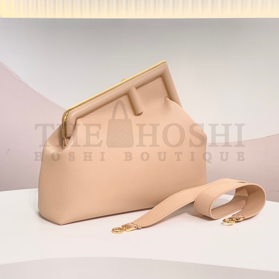 F**di First Medium Bag In Powder Pink Nappa Leather Master Quality