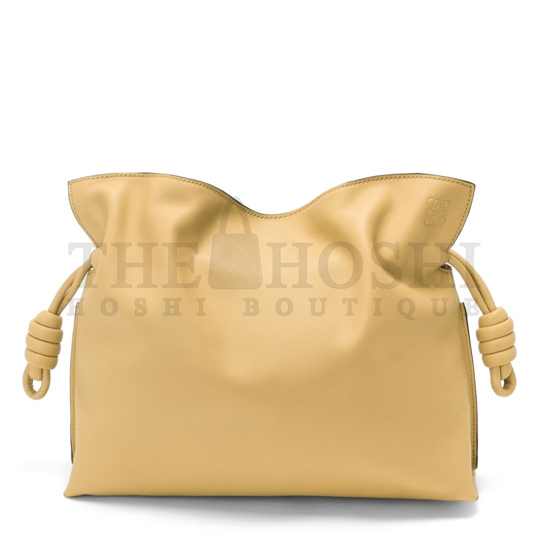 L0ew* Flamenco Clutch Bag In Dark Butter Calfskin Master Quality