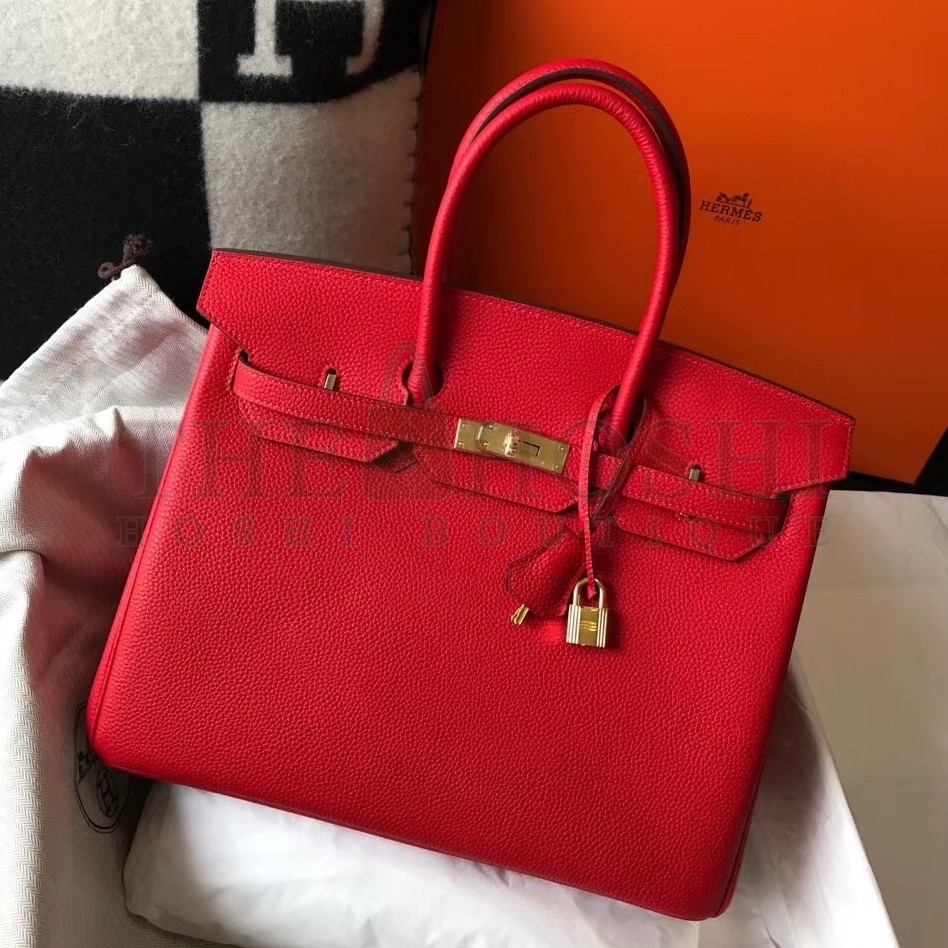 H**me5 Red Clemence Birkin 35cm Bag Master Quality