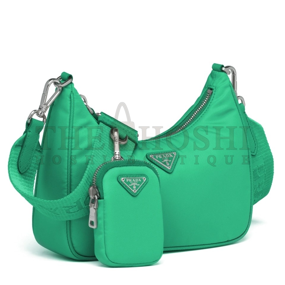 Pra*a Green Nylon Re-Edition 2005 Shoulder Bag Master Quality