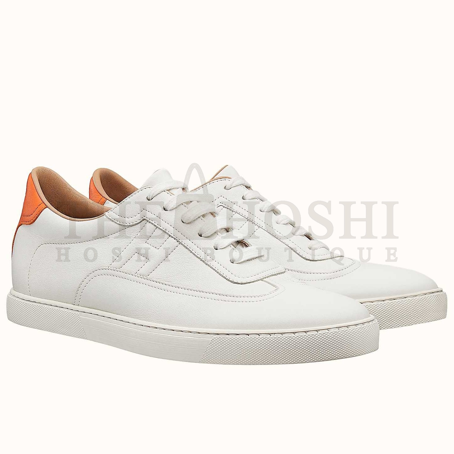 H**me5 Men's Quicker Sneakers In White Calfskin Master Quality
