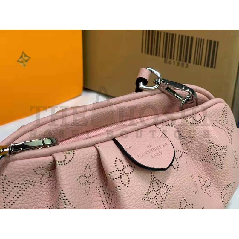L0vis Vvtt0n LV Women Scala Mini Pouch Magnolia Pink Mahina Perforated Calf Leather Master Quality