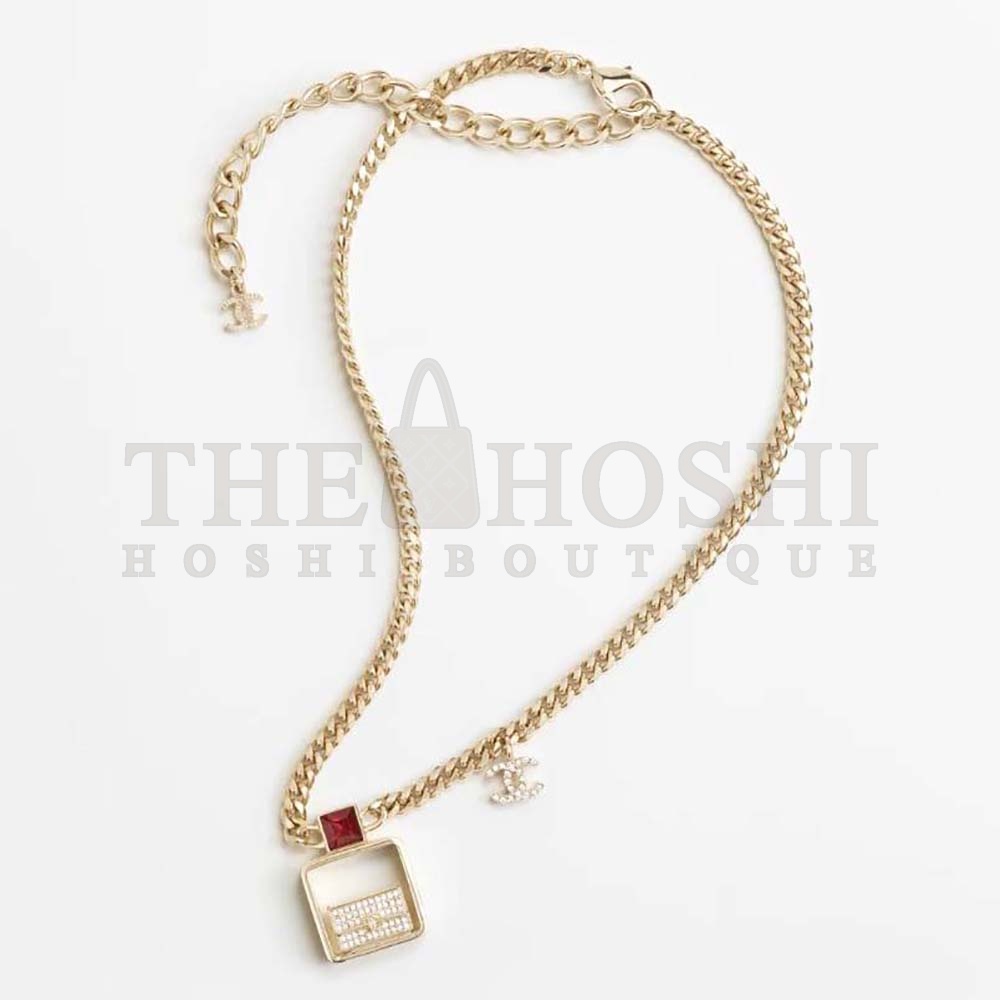 Ch**el Women Pendant Necklace in Metal and Strass Master Quality