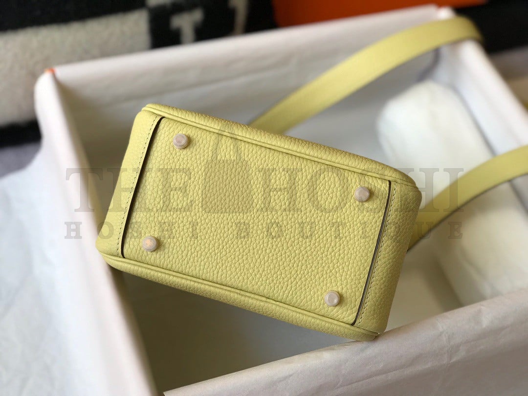 H**me5 Lindy Mini Bag In Jaune Poussin Clemence Leather GHW Master Quality