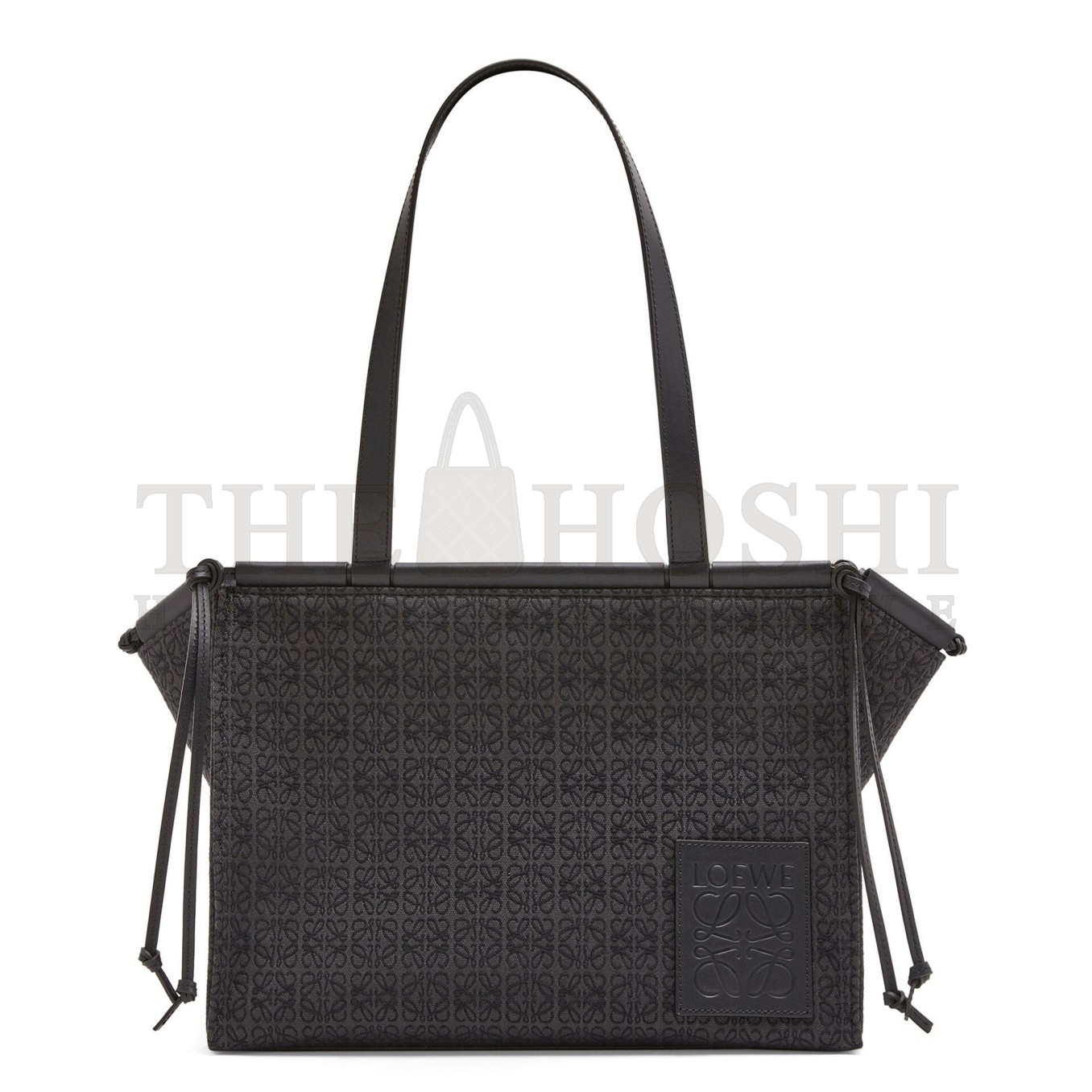 L0ew* Small Cushion Tote In Black Anagram Jacquard Master Quality