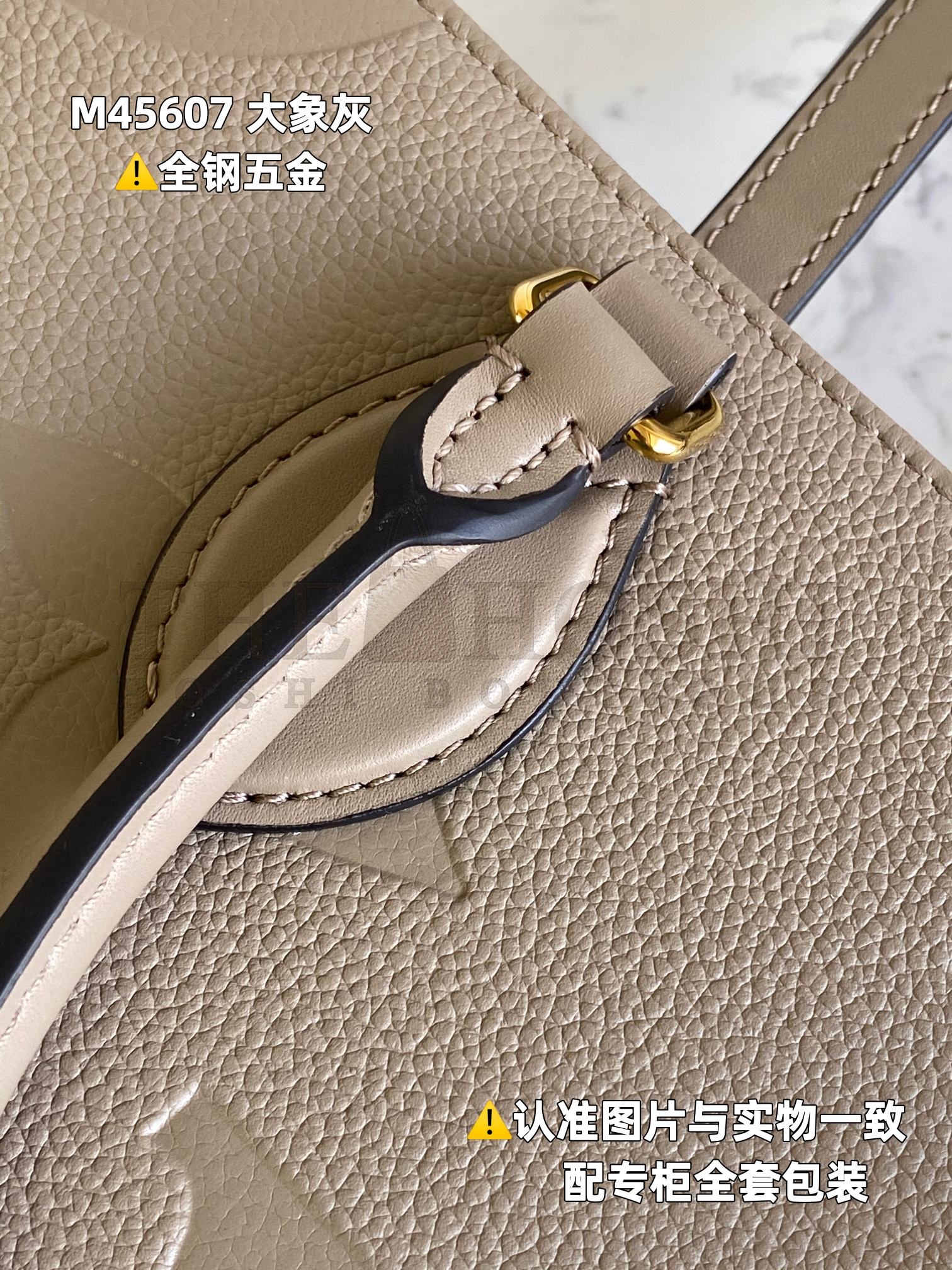 L0vis Vvtt0n LV Women Onthego MM Tote Bag Monogram Embossed Grained Cowhide M45607 Master Quality