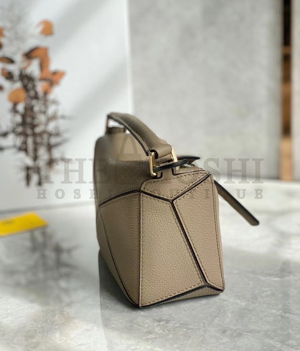L0ew* Puzzle Mini Bag In Sandy Grained Calfskin Master Quality