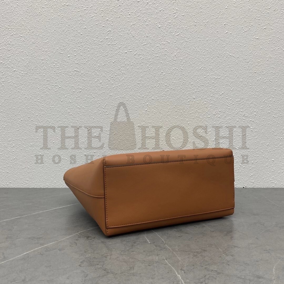 L0ew* Small Anagram Tote In Brown Classic Calfskin Master Quality