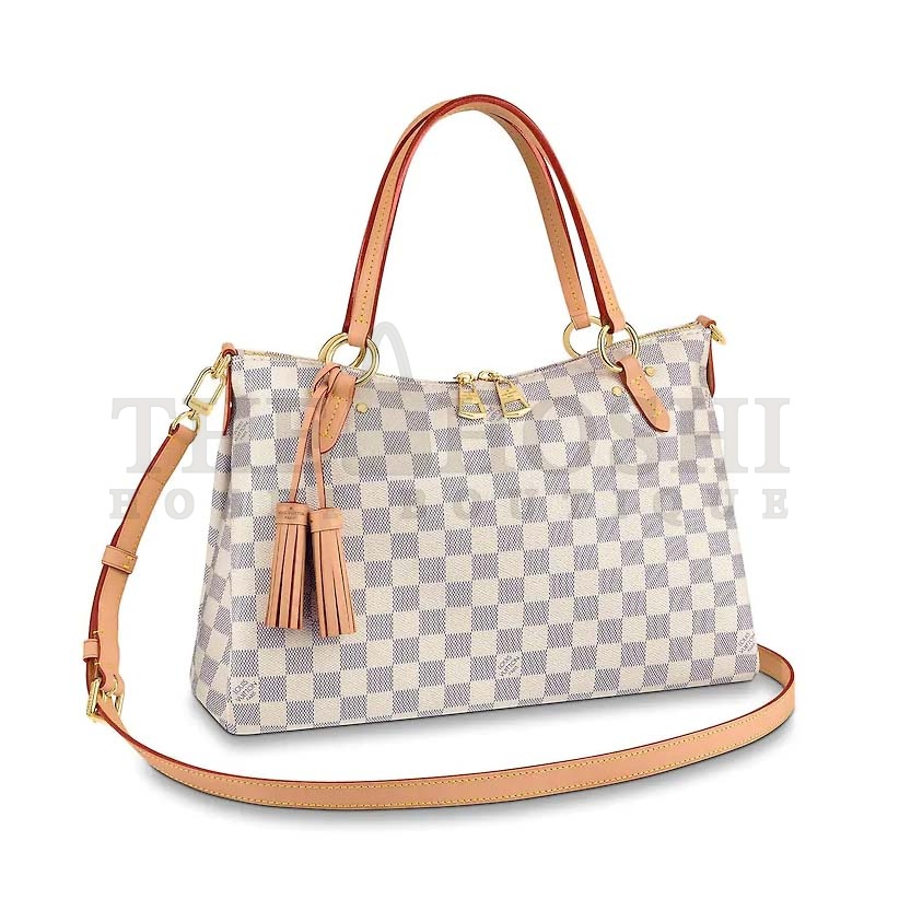 L0vis Vvtt0n LV Women Lymington Zipped Tote in Damier Azur Coated Canvas Master Quality