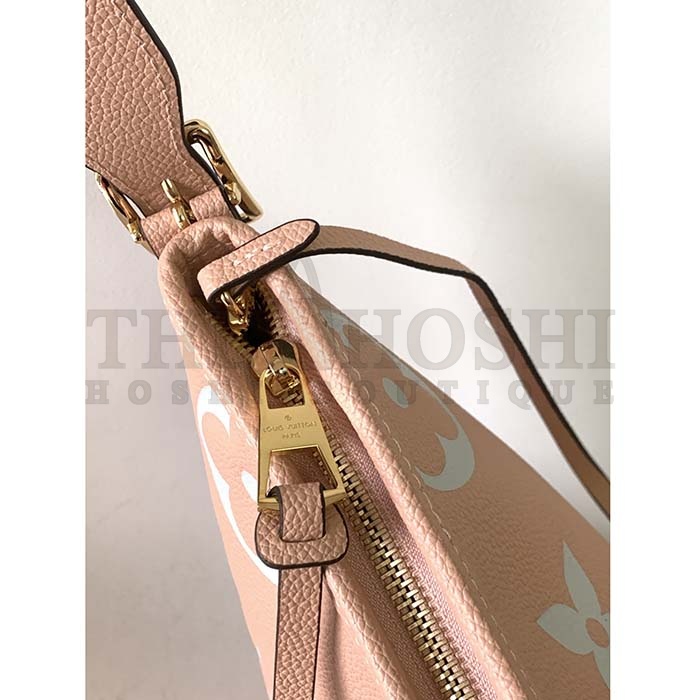 L0vis Vvtt0n LV Women CarryAll PM Bag Pink Beige Embossed S*pple Grained Cowhide Leather Master Quality
