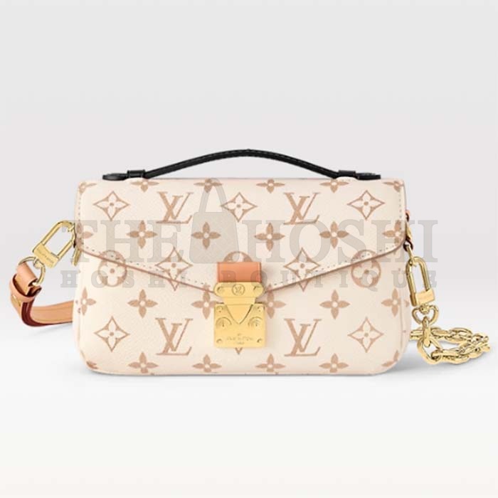 L0vis Vvtt0n LV Women Pochette Metis East West Bag Monogram Dune Coated Canvas Cowhide-Leather Master Quality