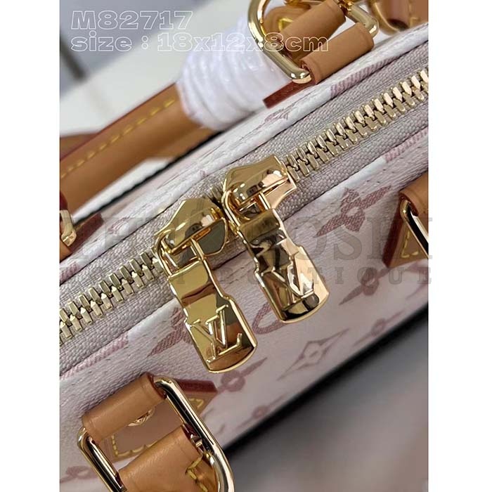 L0vis Vvtt0n LV Women Nano Alma Handbag Monogram Dune Coated Canvas Cowhide-Leather M46895 Master Quality