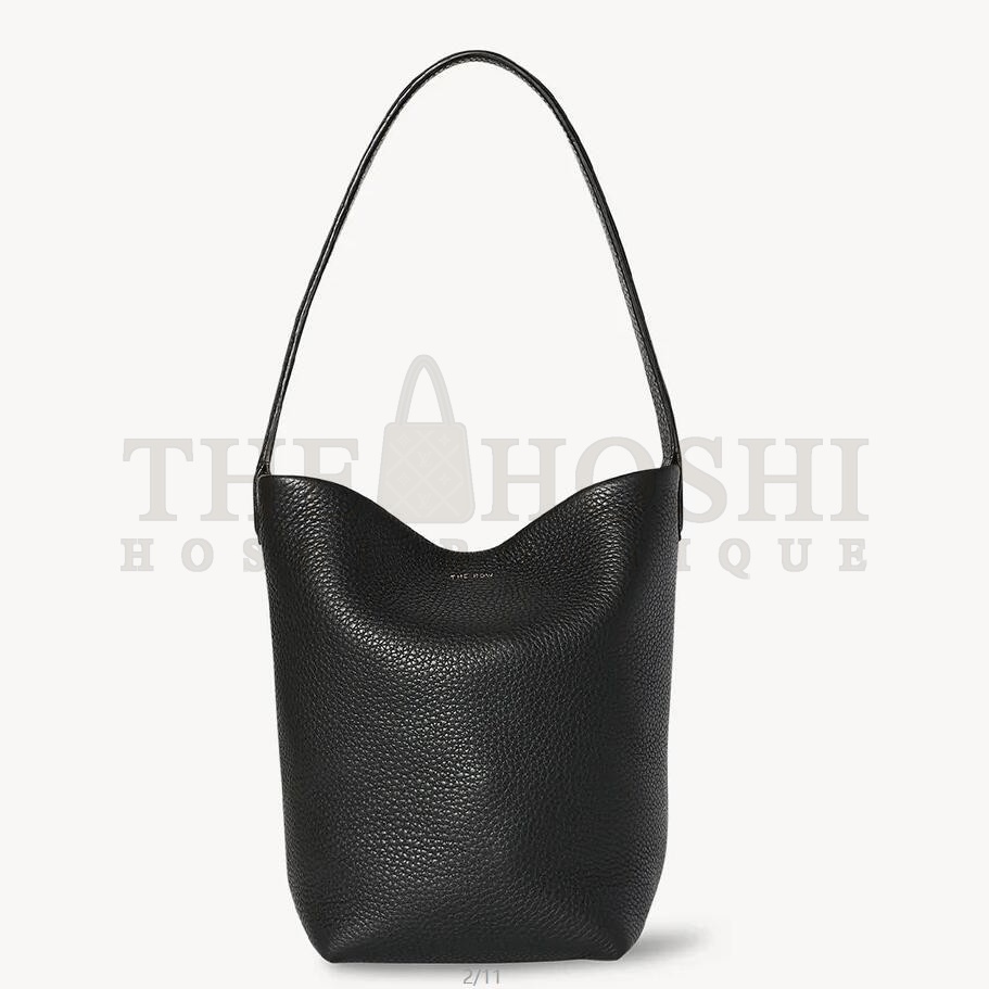 The R0w Small N/S Park Tote in Black Grained Leather Master Quality