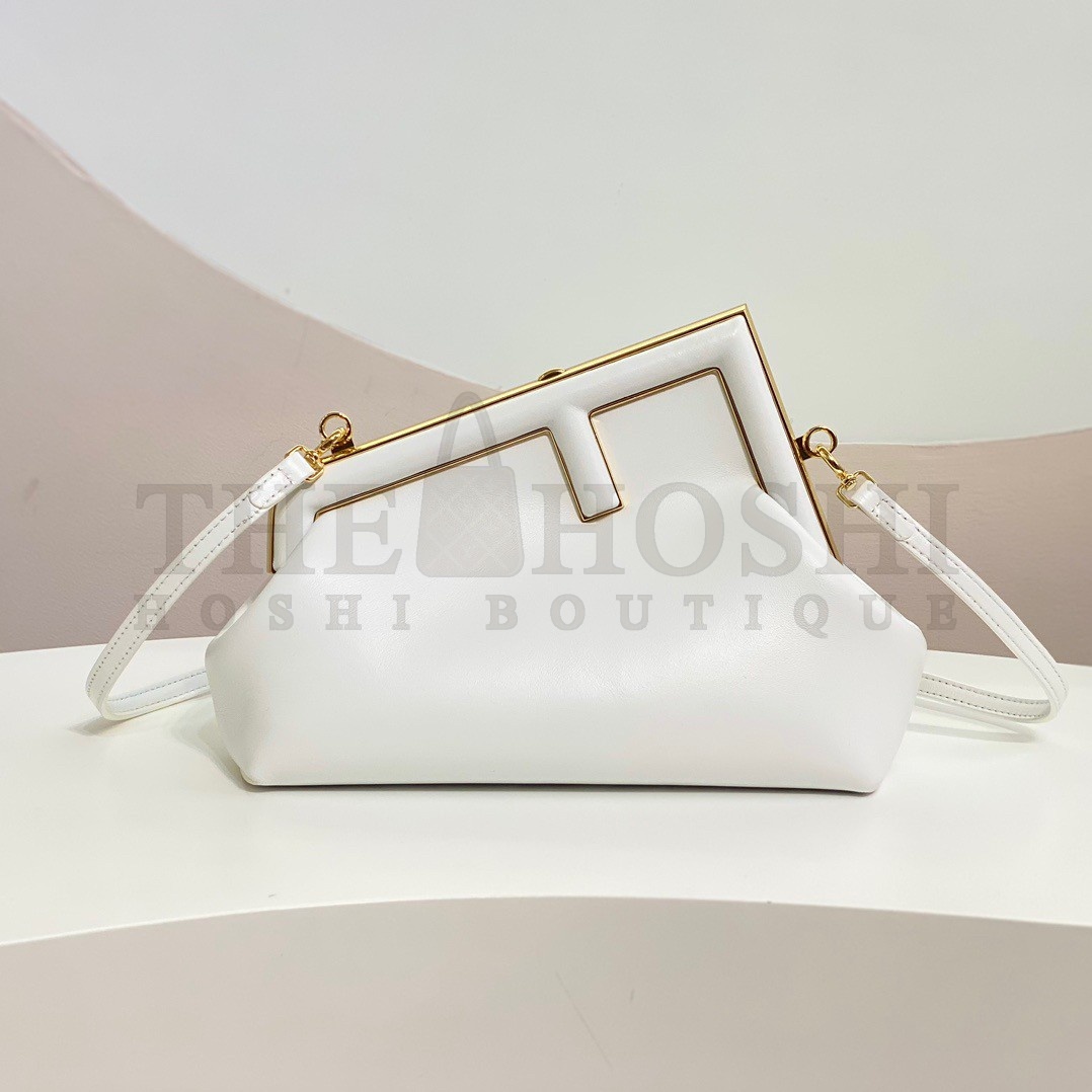 F**di First Small Bag In White Nappa Leather Master Quality