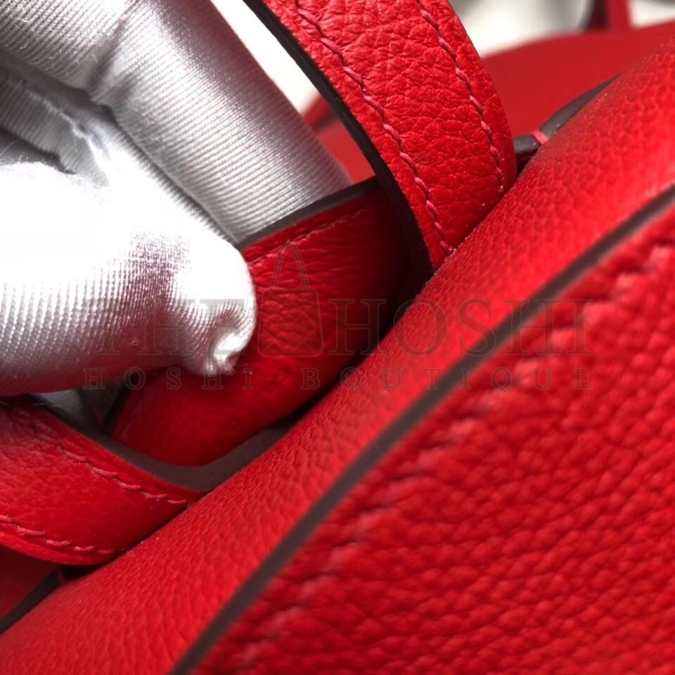 H**me5 GR24 Backpack In Red Everycolor Calfskin Master Quality