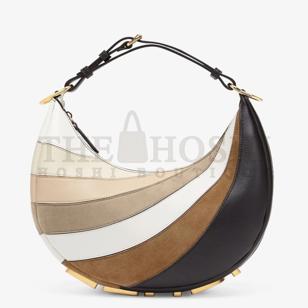 F**di F**digraphy Small Hobo Bag In Inlaying Leather Master Quality