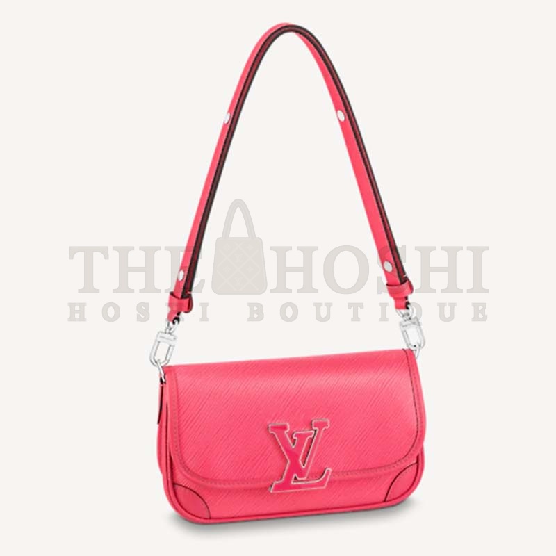 L0vis Vvtt0n LV Women Buci Crossbody Pink Epi Grained Smooth Cowhide Leather Master Quality