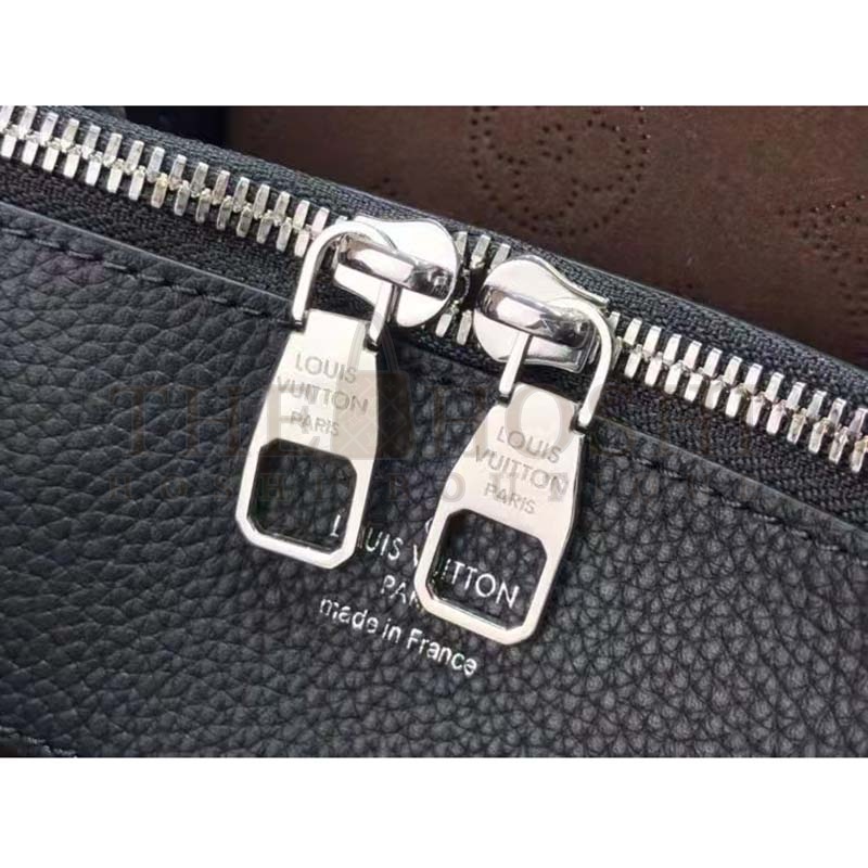 L0vis Vvtt0n LV Women Bella Tote Black Mahina Perforated Calfskin Calf Master Quality