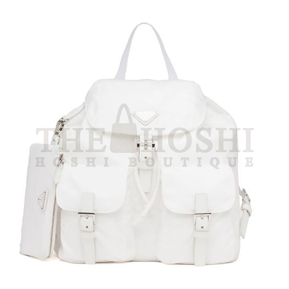 Pra*a Women Re-Nylon Medium Backpack-White Master Quality