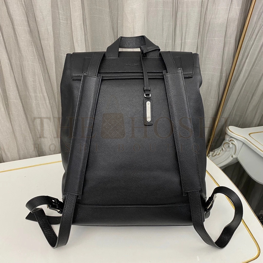 Sa1nt Lau*nt Sac De Jour Backpack In Black Grained Leather Master Quality