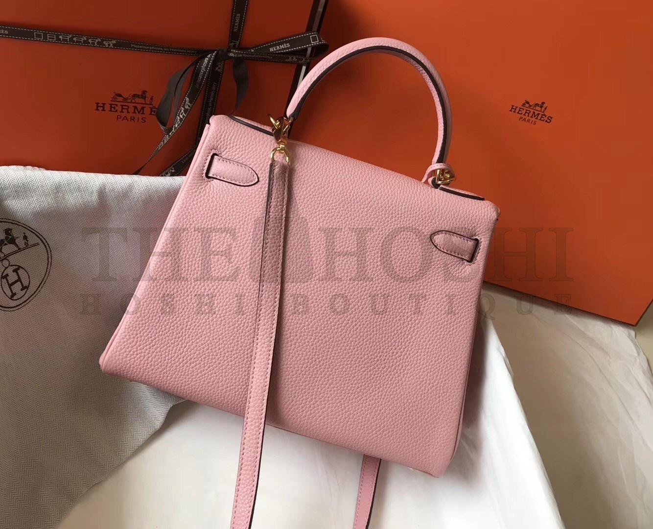 H**me5 Pink Clemence Kelly 28cm Bag Master Quality