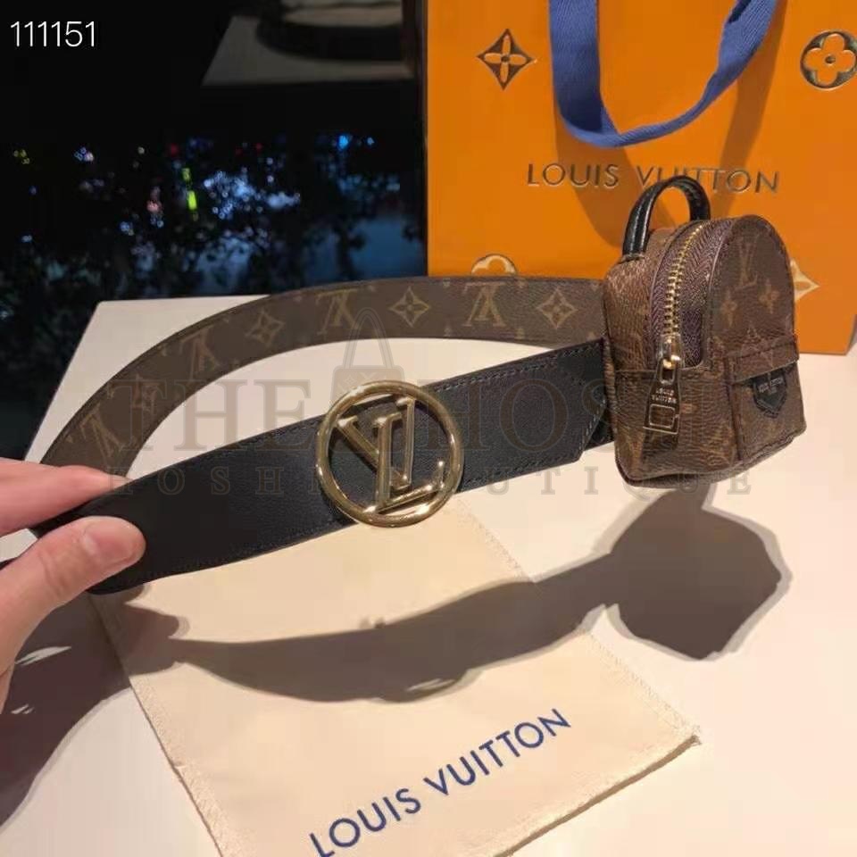 L0vis Vvtt0n LV Women Palm Spring 35mm Belt Monogram Canvas Circle Buckle Master Quality
