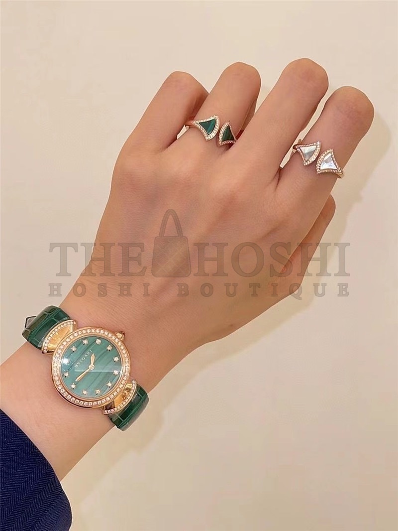 Bulgari DIVAS’DREAM RING, Green & White Master Quality